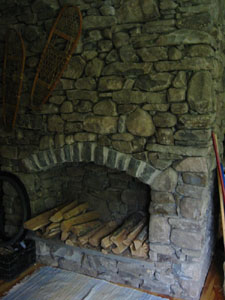 Indoor Stone Firewood Holder