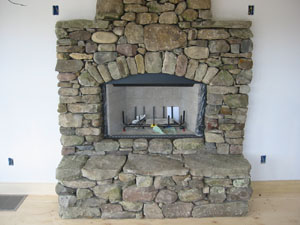 Stone Fireplace Designs - Arch