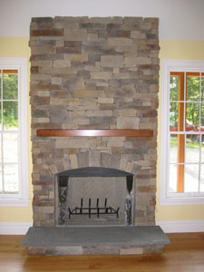 Manufactured Stone Fireplace