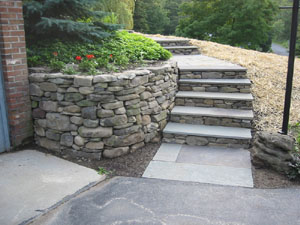 Stone Steps and Wall
