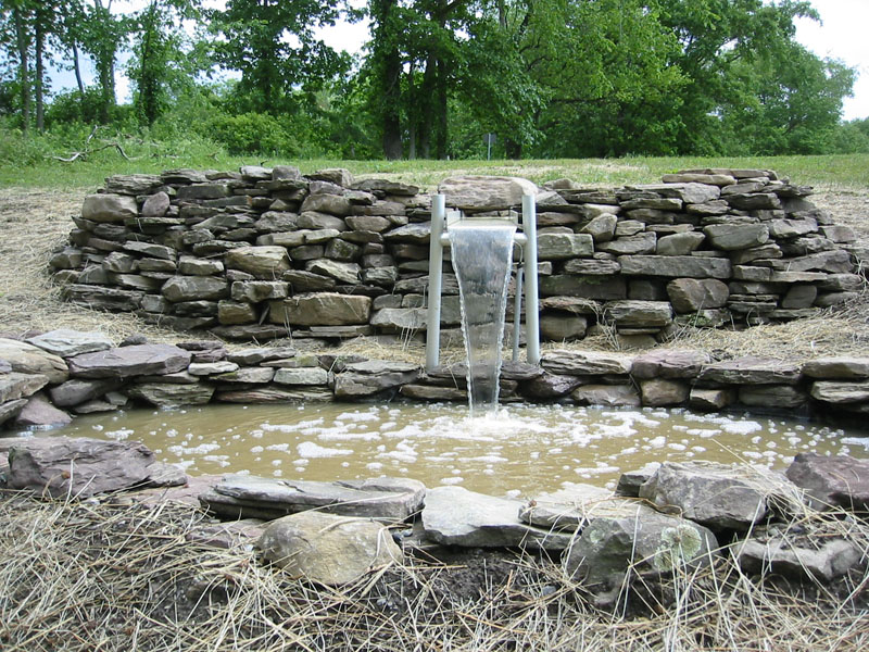 water fountain stone